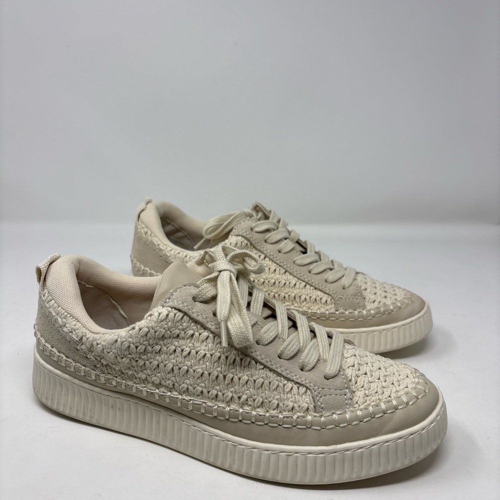 Dolce Vita Women's Nicona Lace Up Low Top Sneakers Size 7.5